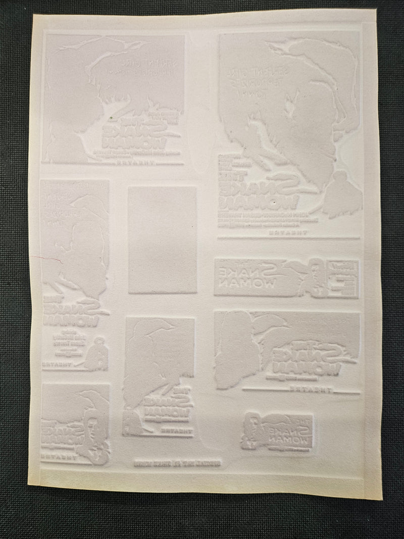 "The Snake Woman" Original Movie Ad Mat Mold