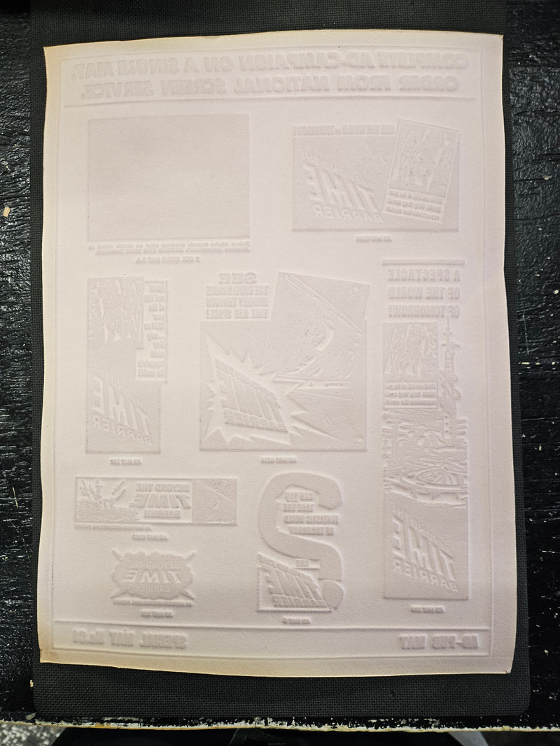"Beyond The Time Barrier" Original Movie Ad Mat Mold