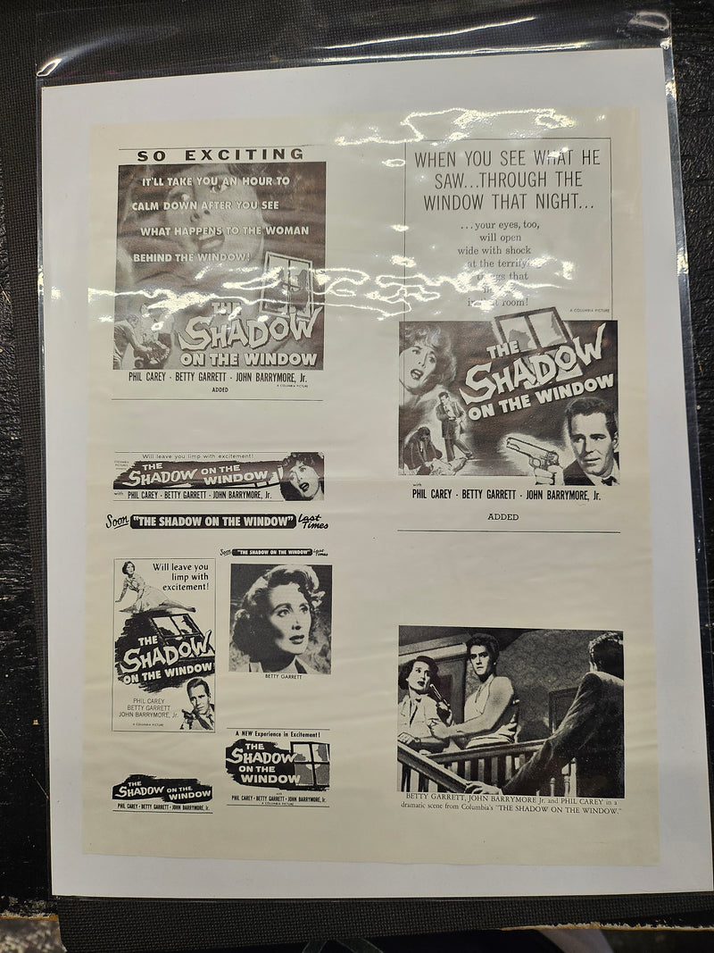 "The Shadow On The Window" Original Movie Ad Clip Art