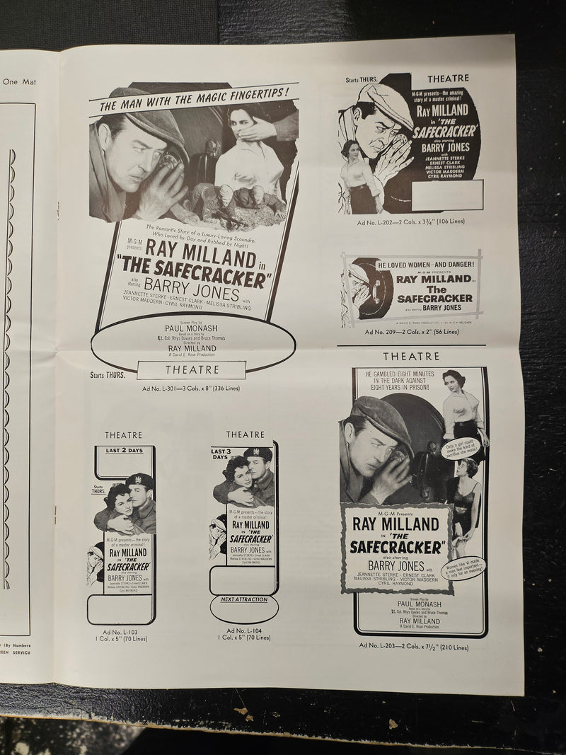 "The Safecracker" Original MGM Press Book