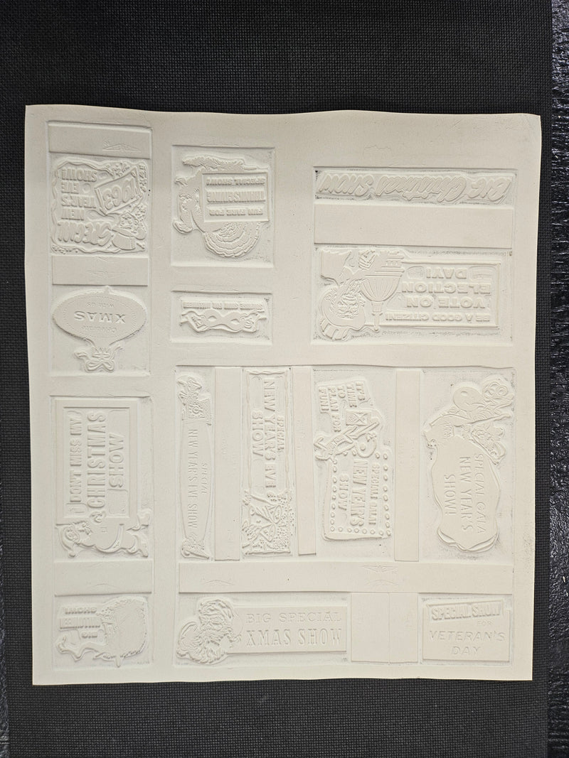 Holiday Borders Movie Ad Movie Mold 1963