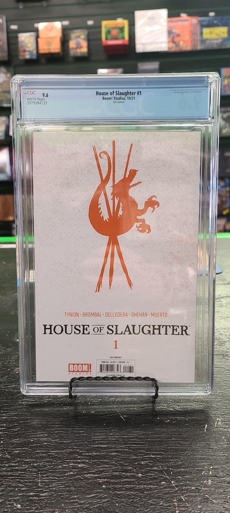 CGC 9.6 HOUSE OF SLAUGHTER #1 SHEHAN FOIL COVER C