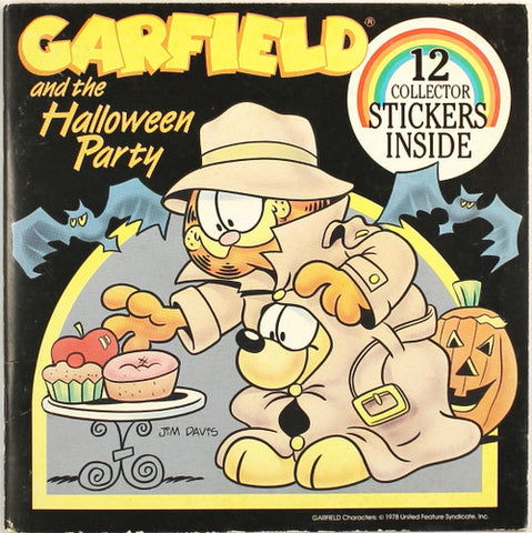 Garfield and the Halloween Party book and stickers