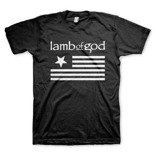 Lamb Of God Flag Graphic Tee XL