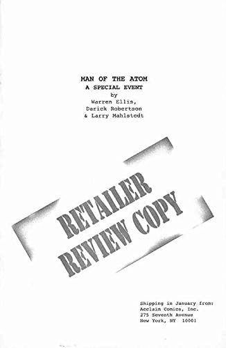 Solar Man of the Atom Retailer Review One Shot FN/VF