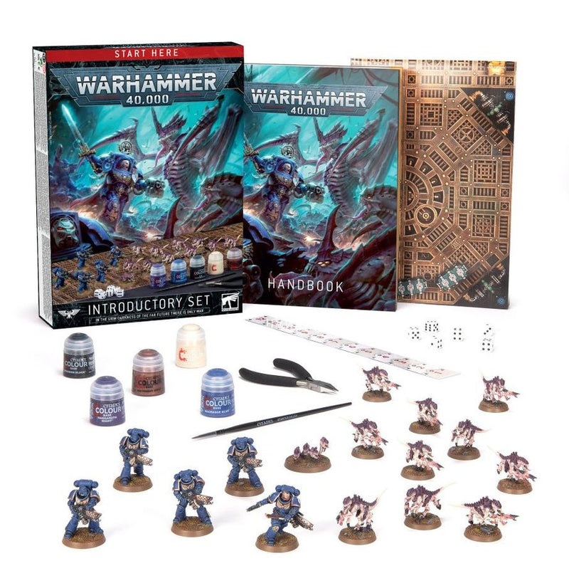 Warhammer 40,000 Introductory Set (Model, paint, & game)