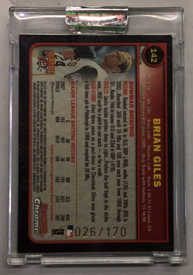 2003 BOWMAN CHROME XFRACTOR #142 - BRIAN GILES Special Topps