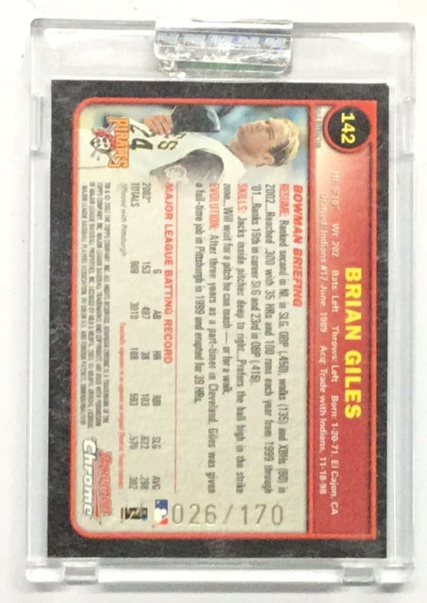 2003 BOWMAN CHROME XFRACTOR #142 - BRIAN GILES Special Topps