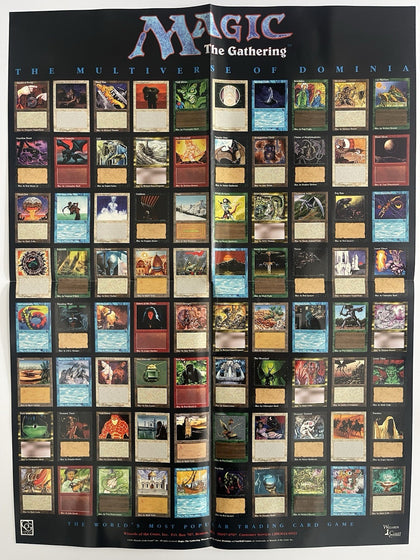 Magic the Gathering Multiverse of Dominia Store Promo Poster 1994 WOTC
