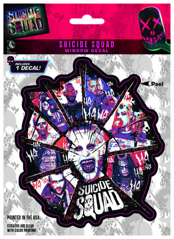 SUICIDE SQUAD CHARACTER LOGO VINYL DECAL