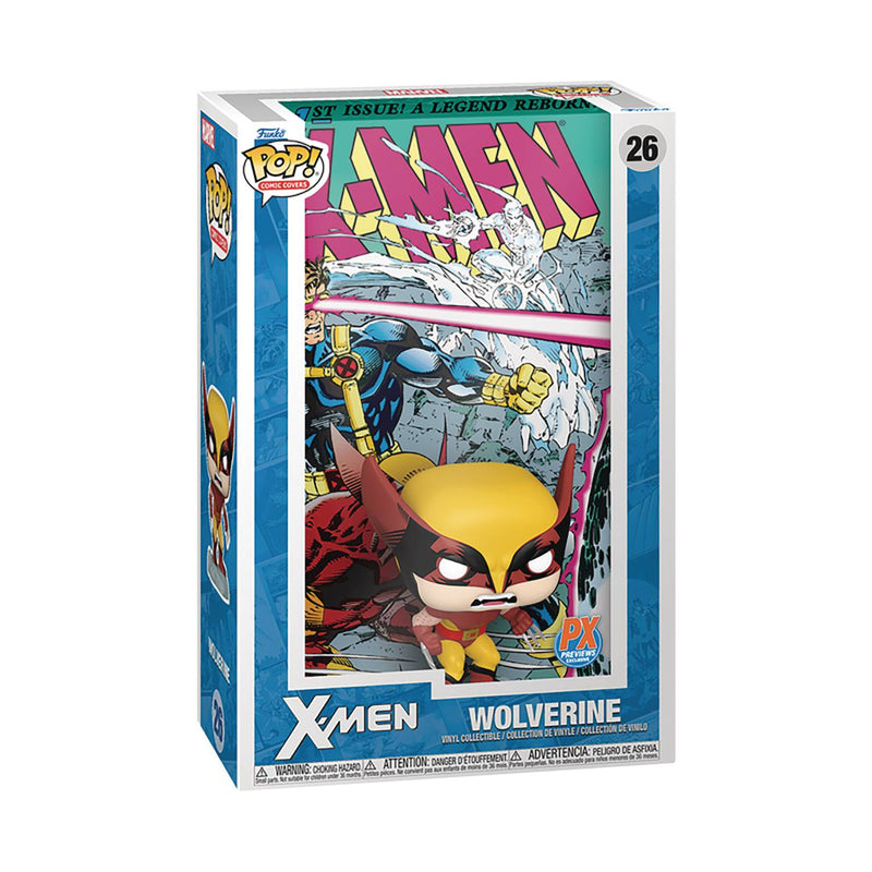 POP COMIC COVER MARVEL X-MEN WOLVERINE PX VIN FIG - DAMAGED