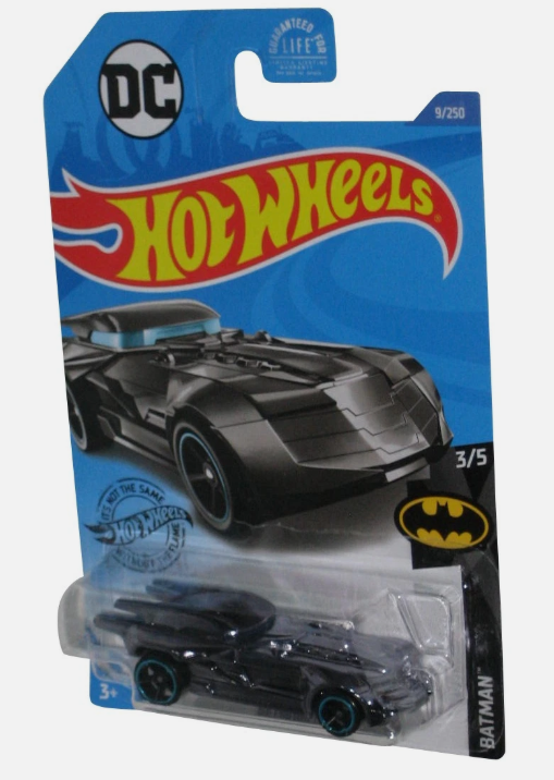 DC Comics Hot Wheels Batman Grey Batmobile 3/5 (2017) Mattel Toy Car 9/250