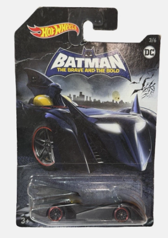 2017 Hot Wheels Batman The Brave and the Bold BATMOBILE Black/Red #3/6