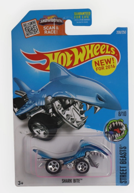 Hot Wheels Shark Bite 208/250 - Blue - 2016 Mainline A