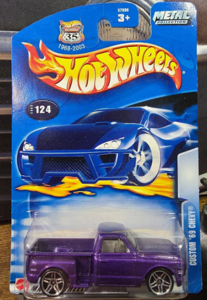 HOT WHEELS CUSTOM ‘69 CHEVY #124 2003
