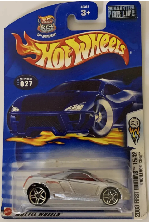 New Mattel Hot Wheels 2003 First Editions 15/42 Cadillac Cien #027