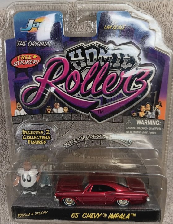 Jada Toys Homie Rollerz ‘65 Chevy Impala Red 1:64 Buddha Droopy