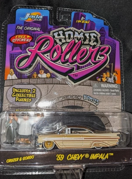 Jada Toys 1:64 Die Cast '59 Chevy Impala Lowrider Homie Rollers - NEW