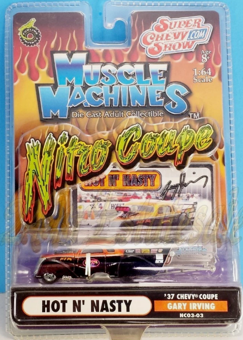 2003 Muscle Machines Hot N' Nasty 37 1937 Chevy Nitro Coupe Chevrolet Irving Car