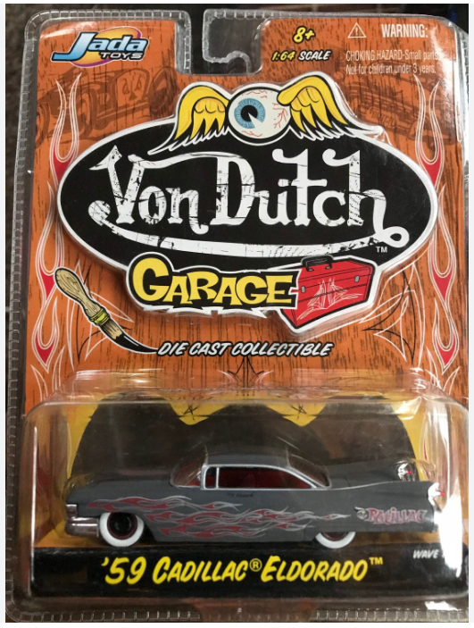 1959 Cadillac Eldorado 1st Edition Rat Rod Von Dutch Garage Jada Toys Unopened Original Packaging.
