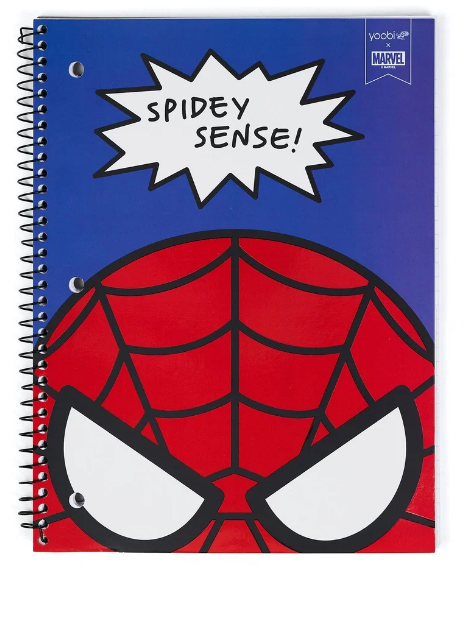 Yoobi x Marvel Spider-Man 1 Subject Spiral Notebook