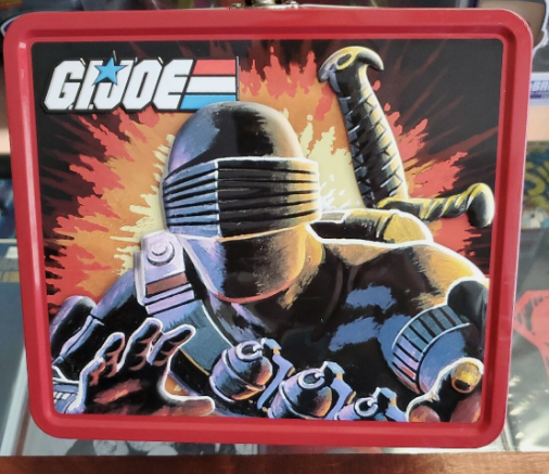 Exclusive Tin Titans GI JOE SNAKE EYES STORMSHADOW Lunch Box & Thermos