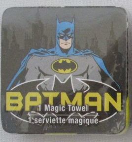 BATMAN 11.8" x 11.8" Peachtree Playthings-Cotton- Magic Towel 2014