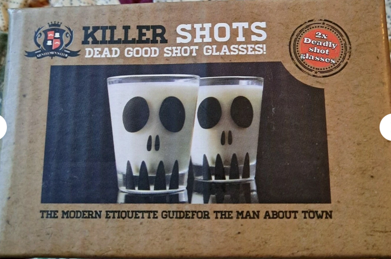 HORROR BLOCK EXCLUSIVE KILLER SHOTS - SET OF 2 SHOT GLASSES - APRIL 2015