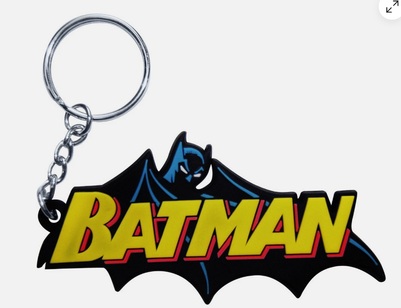 DC Comics Batman Logo PVC Soft Touch Keychain Keyring