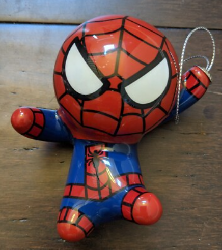 Hallmark Marvel Spiderman Spider Man Christmas Ornament Glass Lightweight