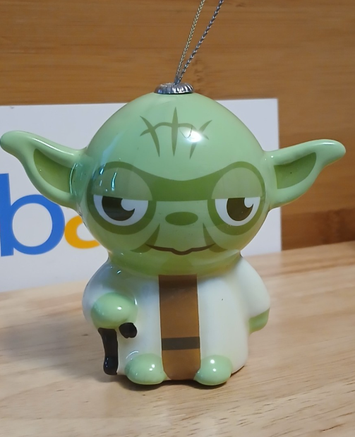 Hallmark Star Wars decoupage Yoda lightweight plastic 3.75 inches