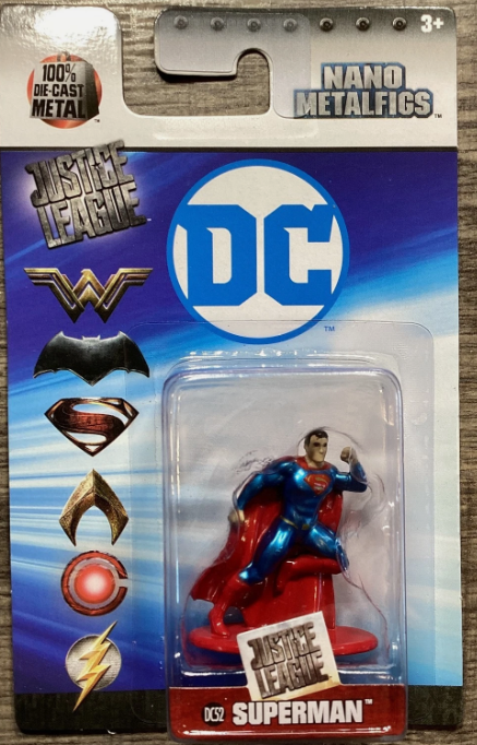 DC Nano Metalfigs 1.65" Die-Cast Single Figure NIP: Superman-opened