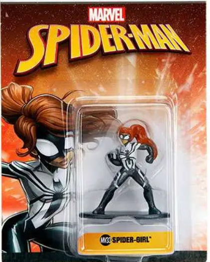 Marvel Spider-Man Nano Metalfigs Spider-Girl 1.5-Inch Diecast Figure-opened