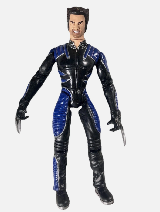 X-Men Movie Action Figure Wolverine Blue Suit 2000 Marvel Toy Biz