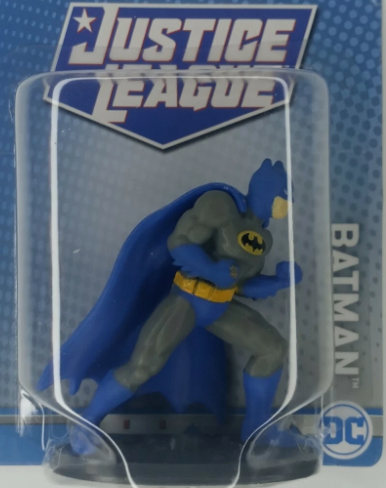 Justice League Batman (Blue/Grey) DC Comics Mini Figure Mattel 3"-opened