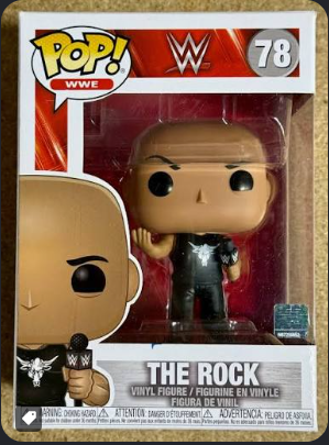 THE ROCK Dwayne Johnson w/ Microphone Funko Pop! WWE #78 Vinyl Figure
