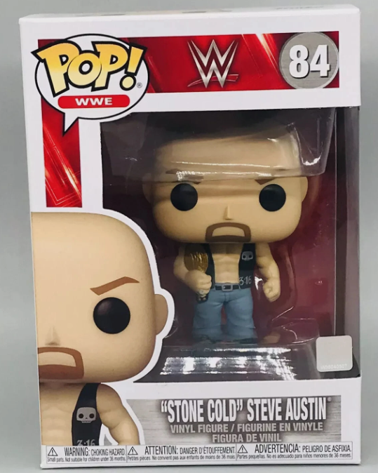 WWE Stone Cold Steve Austin with Belt 84 Funko Pop Vinyl Figure