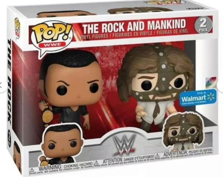 The Rock and Mankind Funko POP Figures