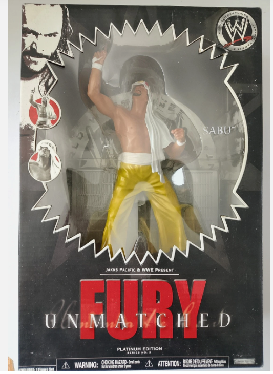 WWE Unmatched Fury Sabu Serie 3 Wwf Jakks Pacific Wrestling Figure