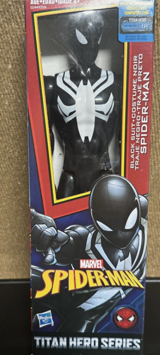 12" Hasbro Marvel SPIDER-MAN Titan Hero Series Black Symbiote Suit