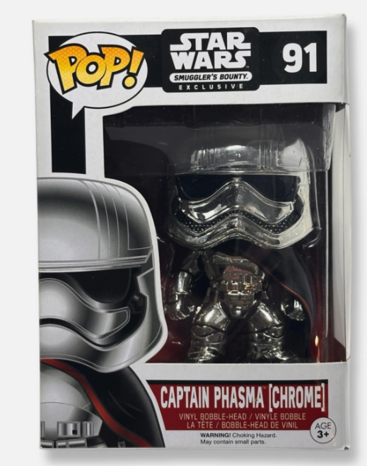 Funko Pop! Star Wars Captain Phasma Chrome #91 Smuggler's Bounty