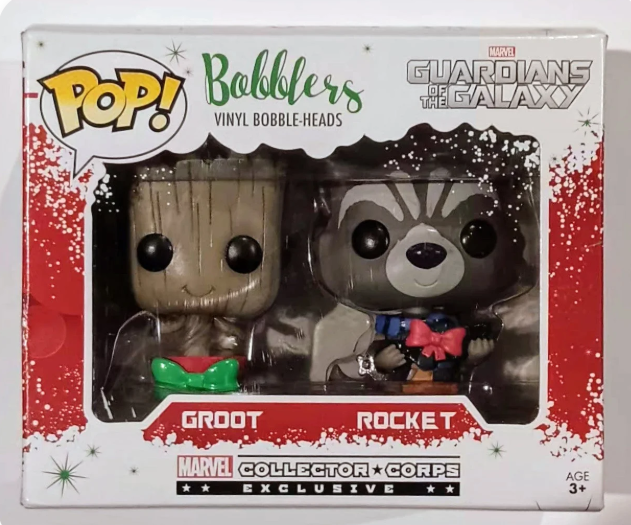 Marvel Funko Bobbles - Groot and Rocket (Collector Corps)