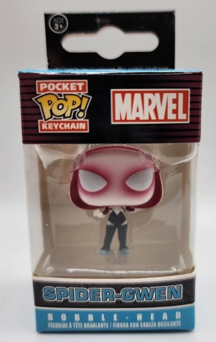 2016 Funko Pocket Pop! Marvel SPIDER-GWEN Bobble-Head Keychain Bag Charm