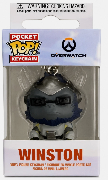 Funko Pocket Pop! Overwatch Winston Vinyl Keychain New Sealed Game Collectible
