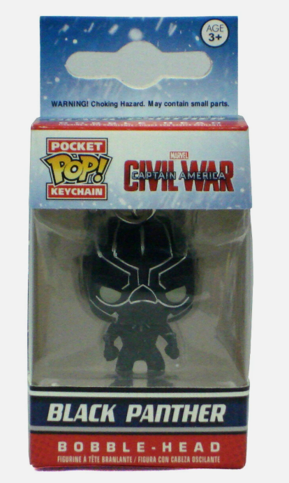 Funko Pocket Pop Black Panther Keychain Captain America Civil War Marvel Comics