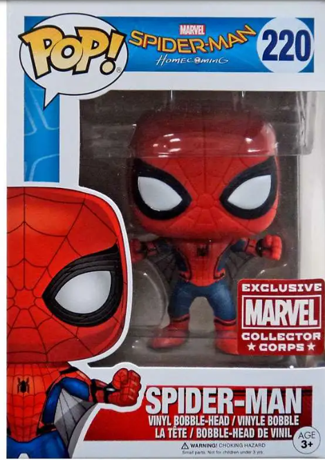 Funko POP! Marvel Collector Corps - Homecoming Vinyl Bobble Figure - SPIDER-MAN (Wingsuit) #220