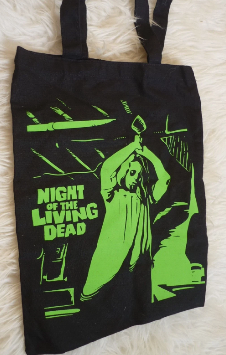 HORROR BLOCK LOOT CRATE NIGHT OF THE LIVING DEAD Horror tote bag black green new