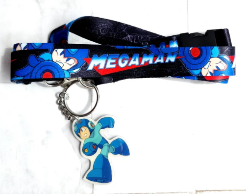 Megaman Lanyard And Keyring Lootcrate Exclusive - New
