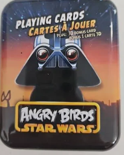 Angry Birds Star Wars Playing Cards still sealed in Tin