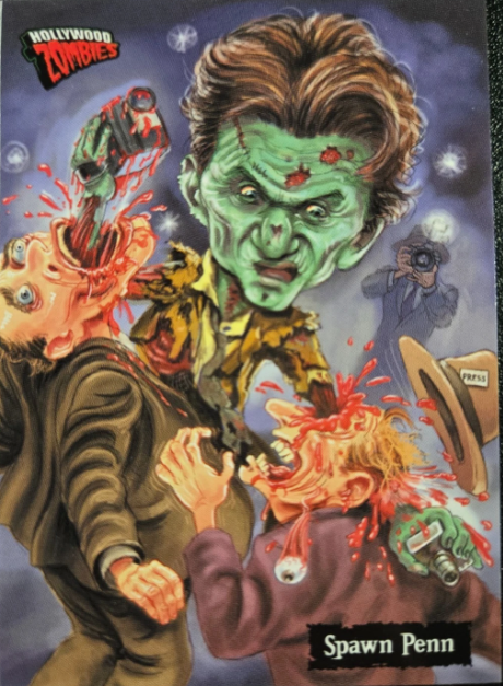 Sean Penn Kills Paparazzi Hollywood Zombies Card Garbage Pail Kids Spoof